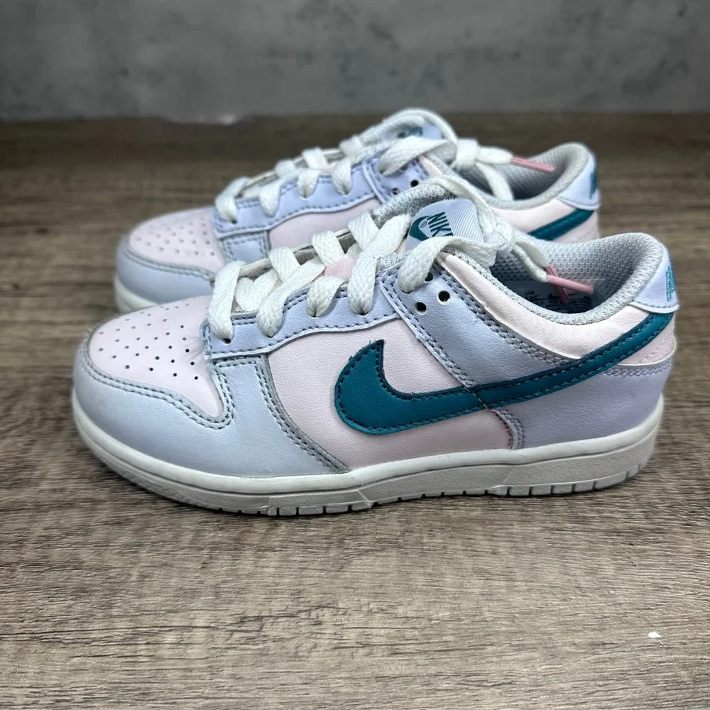 Nike~Preschool~Dunk Low Mineral Teal Sneakers~Size 11C